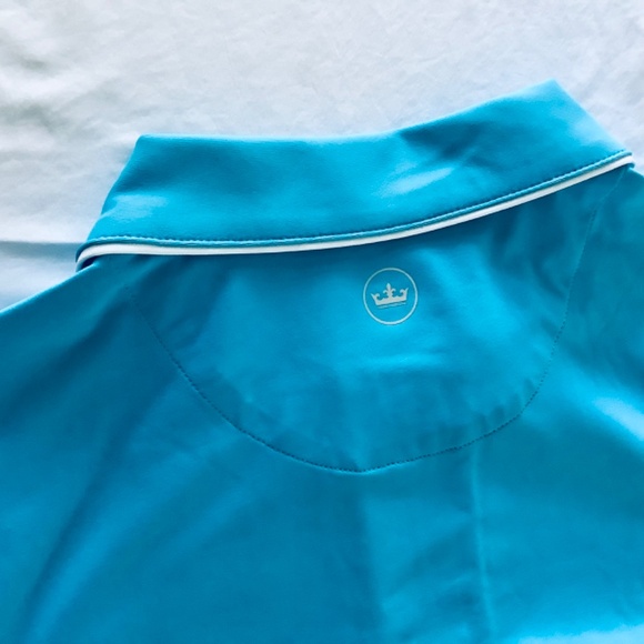 Peter Millar, Women’s Quarter Zip, Size Large, Blue with White Piping - Picture 6 of 8